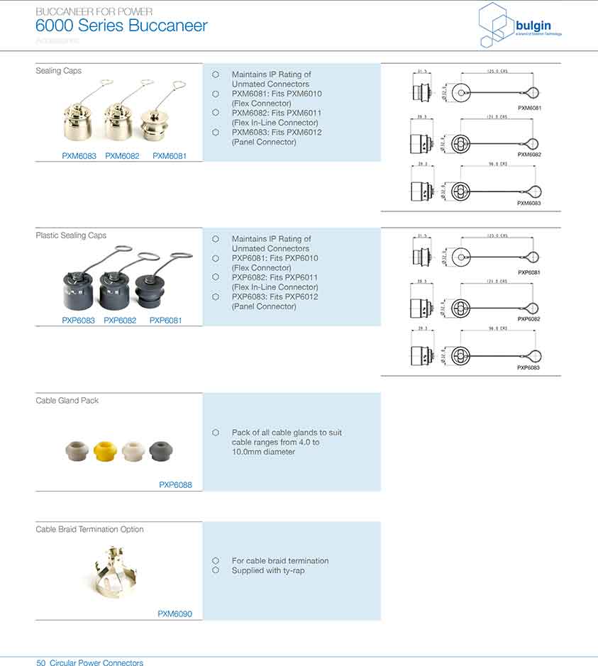 四件裝線纜接頭PXP6088附件