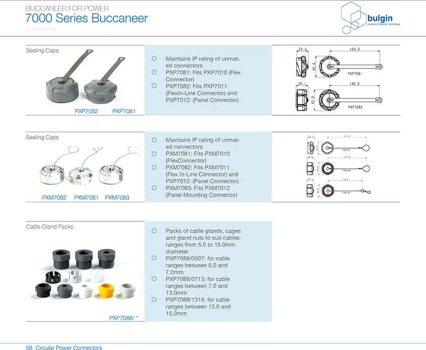 直插式線纜連接器PXP7011附件